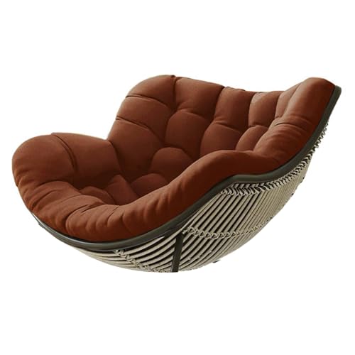 HLTQL Kissen FüR Rattan Korbsessel Polster FüR Korbsessel Halbrund Papasansessel Kissen Kissen FüR HäNgesessel Outdoor Garten Patio Rattan Schaukelstuhl Kissen(#6,120x100x10cm) von HLTQL