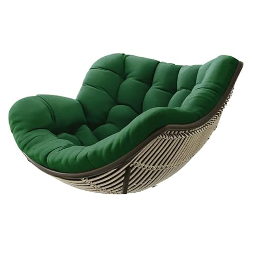 HLTQL Kissen FüR Rattan Korbsessel Polster FüR Korbsessel Halbrund Papasansessel Kissen Kissen FüR HäNgesessel Outdoor Garten Patio Rattan Schaukelstuhl Kissen(#9,120x100x10cm) von HLTQL