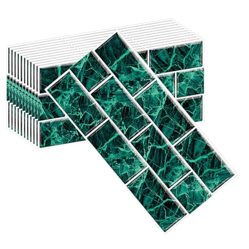 HLTQL Klebefliesen KüChe Quadratisch Fliesen Selbstklebend Bad Wasserfest Selbstklebende Fliesen KüChe Wand Holzoptik Fliesenaufkleber Badezimmer(#26,12pcs) von HLTQL