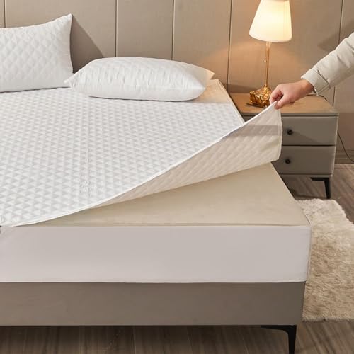 HLTQL Matratzenbezug 160x200 Matratzenschoner Mit ReißVerschluss Mattress Cover Waterproof MatratzenhüLle FüR Boxspringbett(#7,180x200+20cm) von HLTQL