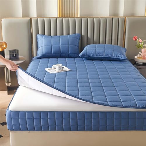 HLTQL Matratzenbezug 180x200 Mit ReißVerschluss Matratzenschoner Mit ReißVerschluss Matratzenbezug ReißVerschluss Gesteppt Mattress Protector(c4,120x200+20cm) von HLTQL