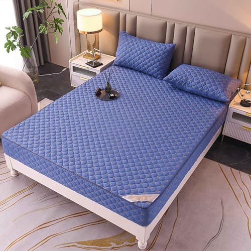 HLTQL Matratzenschoner 180x200 Mit ReißVerschluss Matratzenbezug ReißVerschluss Gesteppt Mattress Protector Mattress Cover MatratzenhüLle(#5,180x200+20cm) von HLTQL