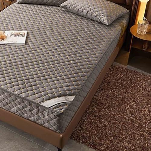 HLTQL Matratzenschoner Mit Reibverschluss 180x200 Matratzenbezug ReißVerschluss Gesteppt Mattress Protector Mattress Cover MatratzenhüLle(#2,180x220+25cm) von HLTQL