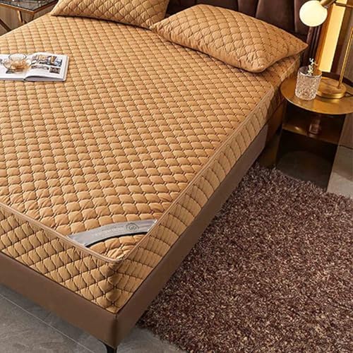 HLTQL Matratzenschoner Mit Reibverschluss 180x200 Matratzenbezug ReißVerschluss Gesteppt Mattress Protector Mattress Cover MatratzenhüLle(#3,180x200+10cm) von HLTQL