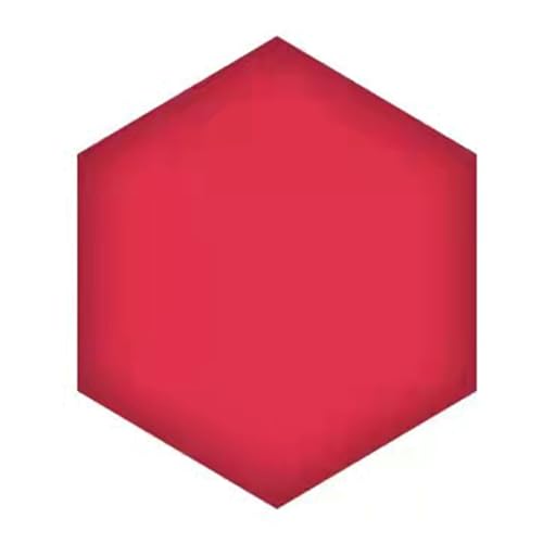 HLTQL Polsterpaneel Wand Hexagon、Wandpaneele Polster Selbstklebend、Wandpaneele Bett Gepolstert、Polster Kopfteil、Wohnzimmer Bett Lendekissen、Wandpolsterung(#red,25x28cm) von HLTQL