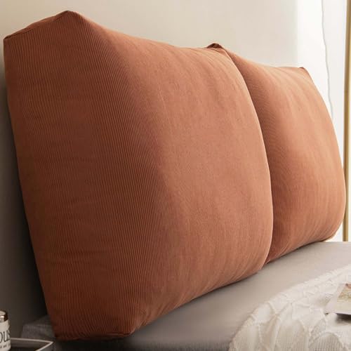 HLTQL RüCkenlehne Kissen Lesen Kissen RüIckenlehne Bett StüTzkissen RüCken Sofakissen Groß Mit Fiillung Und Bezug Lesekissen FüR Bett BuchstüTze(c2,90cm1pcs) von HLTQL