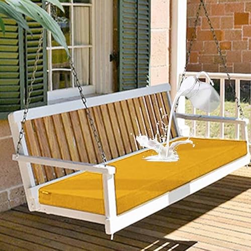 HLTQL Schaukel Auflage Cushion for Swing, Garden Swing Cushion,Wasserdichter, Abnehmbarer Bezug,Outdoor Kissen Wetterfest Mit Füllung Sitzauflagen Gartenmöbel(3,114 * 46 * 8cm) von HLTQL