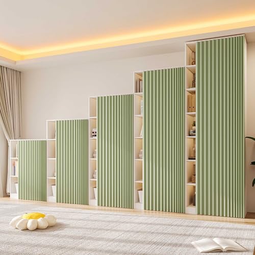 HLTQL Schrank Vorhang Mit Schiene Schrankvorhang Zum Schieben Schlafzimmer KüChenschrank Vorhang Zum Schieben Regal Vorhang Ohne Bohren(#3,W140xH160cm) von HLTQL