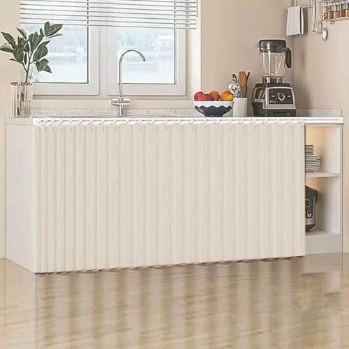 HLTQL Schrankvorhang, Schrank Vorhang mit schiene Staubdichter Vorhang für Regale Schrank Vorhang Zum Schieben Schrank Schatten Vorhan Wasserdicht Schrankvorhänge Küche für Regale(3,W*H/65 * 90cm) HLTQL Schrankvorhang, Schrank Vorhang mit schiene Staubdichter Vorhang für Regale Schrank Vorhang Zum Schieben Schrank Schatten Vorhan Wasserdicht Schrankvorhänge Küche für Regale(3,W*H/65 * 90cm) von HLTQL