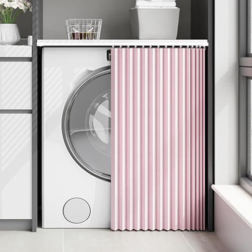 HLTQL Schrankvorhang Zum Schieben KüChe Schrank Vorhang Mit Schiene KüChenschrank Vorhang Zum Schieben Selbstklebend(s1,W100cm|H120cm) von HLTQL