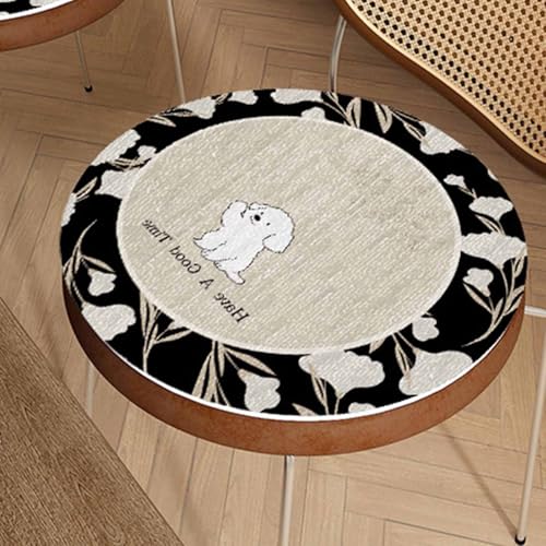 HLTQL Sitzkissen Esszimmerstuhl Halbrund/Rund/Quadrat Sitzpolster Stuhl 40x40/45x45/50x50 Seat Cushion Dining Chair Stuhlpolster(a1,45x45cm) von HLTQL