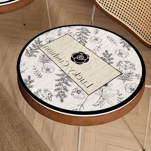 HLTQL Sitzkissen Esszimmerstuhl Halbrund/Rund/Quadrat Sitzpolster Stuhl 40x40/45x45/50x50 Seat Cushion Dining Chair Stuhlpolster(a4,40x40cm) von HLTQL