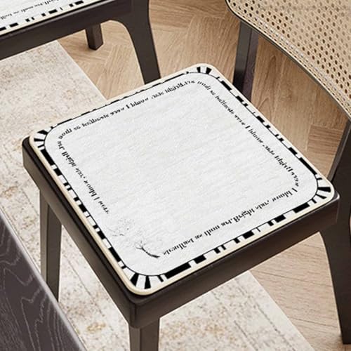 HLTQL Sitzkissen Esszimmerstuhl Halbrund/Rund/Quadrat Sitzpolster Stuhl 40x40/45x45/50x50 Seat Cushion Dining Chair Stuhlpolster(b10,50x50cm) von HLTQL