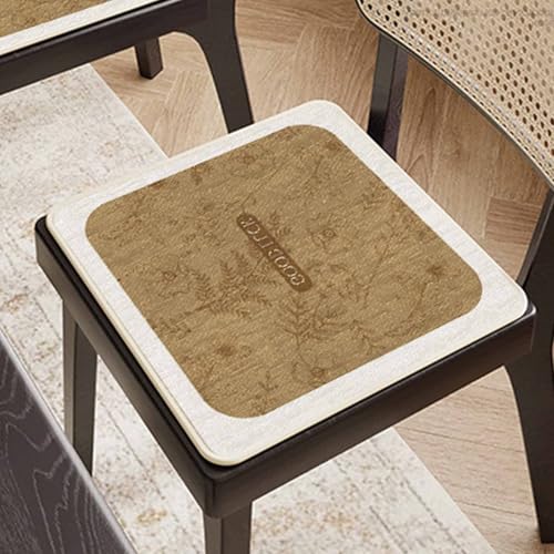HLTQL Sitzkissen Esszimmerstuhl Halbrund/Rund/Quadrat Sitzpolster Stuhl 40x40/45x45/50x50 Seat Cushion Dining Chair Stuhlpolster(b11,50x50cm) von HLTQL