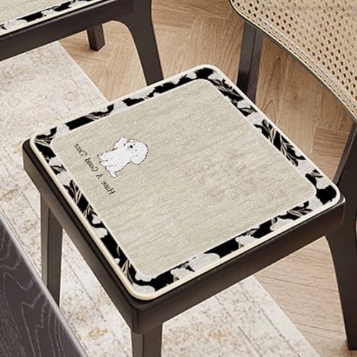 HLTQL Sitzkissen Esszimmerstuhl Halbrund/Rund/Quadrat Sitzpolster Stuhl 40x40/45x45/50x50 Seat Cushion Dining Chair Stuhlpolster(b7,45x45cm) von HLTQL