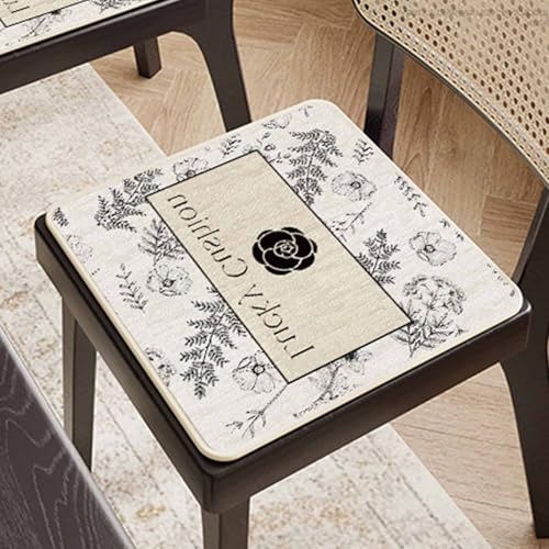 HLTQL Sitzkissen Esszimmerstuhl Halbrund/Rund/Quadrat Sitzpolster Stuhl 40x40/45x45/50x50 Seat Cushion Dining Chair Stuhlpolster(b9,45x45cm) von HLTQL