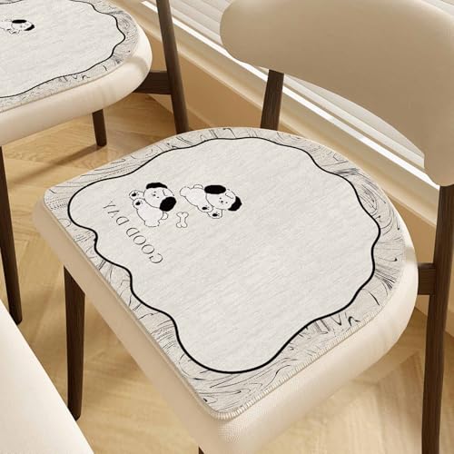 HLTQL Sitzkissen Esszimmerstuhl Halbrund/Rund/Quadrat Sitzpolster Stuhl 40x40/45x45/50x50 Seat Cushion Dining Chair Stuhlpolster(c5,45x45cm) von HLTQL