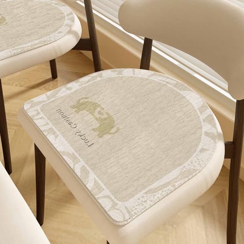 HLTQL Sitzkissen Esszimmerstuhl Halbrund/Rund/Quadrat Sitzpolster Stuhl 40x40/45x45/50x50 Seat Cushion Dining Chair Stuhlpolster(c6,50x50cm) von HLTQL