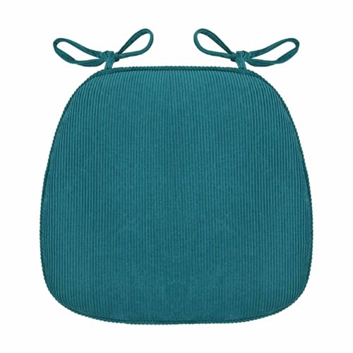 HLTQL Sitzkissen Esszimmerstuhl Halbrund Stuhlkissen Waschbarer Abziehbarer Bezug Sitzkissen FüR StüHle KüChe Seat Cushion Memory Foam (#6,1pcs) von HLTQL