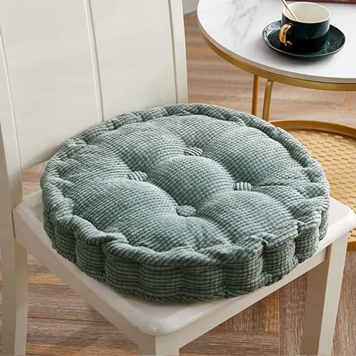 HLTQL Sitzkissen Rund Outdoor GartenmöBel、Sitzkissen Rund 40cm Waschbar、Bodensitzkissen FüR Balkon、Runde Sitzkissen FüR StüHle(#2,40x40cm) von HLTQL