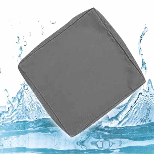 HLTQL Sitzkissenbezug Outdoor Wasserdicht Gartenmöbel, Wetterfest Sofa Sitzkissenbezug mit Reißverschluss, Sofa Überzug L Form Couch Überzug Abnehmbar Bezüge Für Gartenpolster(10,50 * 55 * 10CM) von HLTQL