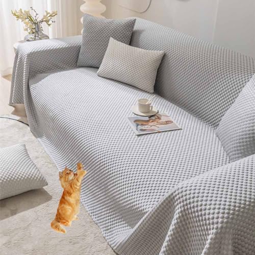HLTQL Sofa Überwurfdecke XXL, Sofadecke rutschfest, Sofaüberwurf Decke Ecksofa L Form, Couch Überwurf Sofaüberwürfe U Form, Couchdecke Überwurf(#404,210 * 130cm) von HLTQL