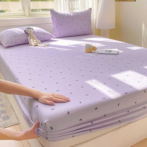 HLTQL Spannbettlaken 180x200cm Matratzenbezug Spannbettlaken FüR Boxspringbetten Bed Sheets Fitted Sheets(#18,90x200cm) von HLTQL