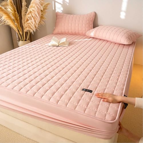 HLTQL Spannbettlaken 180x200cm Wasserdicht Bed Sheets Spannbetttuch SpannbetttüCher Matratzenbezug Fitted Sheets(a5,180x200cm) von HLTQL