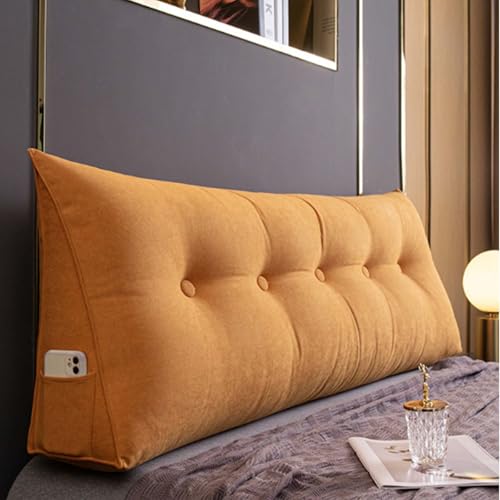 HLTQL StüTzkissen Zum Lesen Kissen RüIckenlehne Bett Lesekissen FüR Bett Und Sofa RüCkenlehne Kissen Lesen Bett RüCkenlehne Wand(b6,200cm) von HLTQL