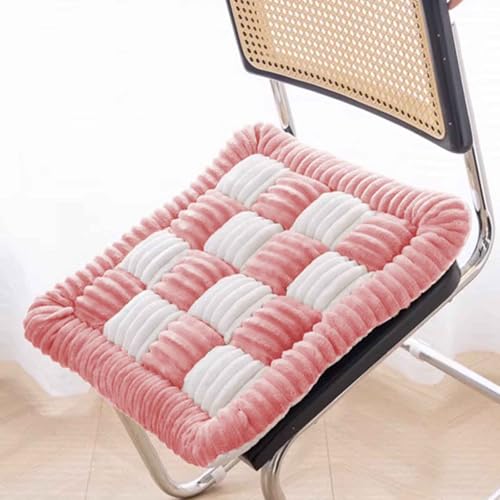 HLTQL Stuhlkissen 50 * 50cm Sitzkissen Futonmatte Tatami-Matte Langzeit-Sitzbodenstuhlmatte Büro-Esszimmerstuhlmatte Sitzauflagen Gartenmöbel Kissen für drinnen und draußen(a1) von HLTQL