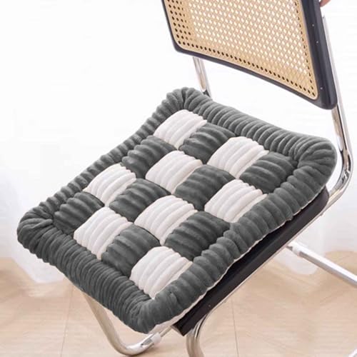 HLTQL Stuhlkissen 50 * 50cm Sitzkissen Futonmatte Tatami-Matte Langzeit-Sitzbodenstuhlmatte Büro-Esszimmerstuhlmatte Sitzauflagen Gartenmöbel Kissen für drinnen und draußen(a2) von HLTQL