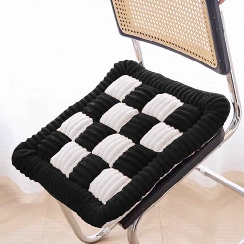 HLTQL Stuhlkissen 50 * 50cm Sitzkissen Futonmatte Tatami-Matte Langzeit-Sitzbodenstuhlmatte Büro-Esszimmerstuhlmatte Sitzauflagen Gartenmöbel Kissen für drinnen und draußen(a4) von HLTQL
