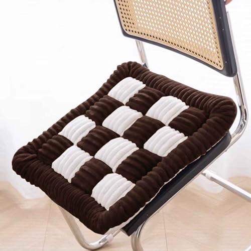 HLTQL Stuhlkissen 50 * 50cm Sitzkissen Futonmatte Tatami-Matte Langzeit-Sitzbodenstuhlmatte Büro-Esszimmerstuhlmatte Sitzauflagen Gartenmöbel Kissen für drinnen und draußen(a5) von HLTQL