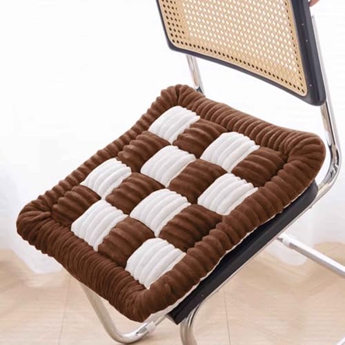 HLTQL Stuhlkissen 50 * 50cm Sitzkissen Futonmatte Tatami-Matte Langzeit-Sitzbodenstuhlmatte Büro-Esszimmerstuhlmatte Sitzauflagen Gartenmöbel Kissen für drinnen und draußen(a6) von HLTQL