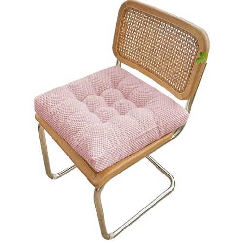 HLTQL Stuhlkissen Sitzkissen 45 * 45cm Futonmatte Tatami-Matte Langzeit-Sitzbodenstuhlmatte Büro-Esszimmerstuhlmatte Sitzauflagen Gartenmöbel Kissen für drinnen und draußen(H) von HLTQL