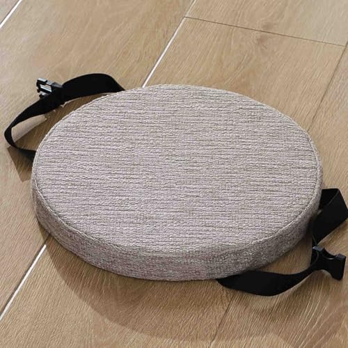 HLTQL Stuhlkissen Waschbar Mit Reissverschluss Sitzpolster Stuhl Innen Seat Cushion Memory Foam Sitzkissen Stuhl Rund rutschfest(#1,33x3cm) von HLTQL