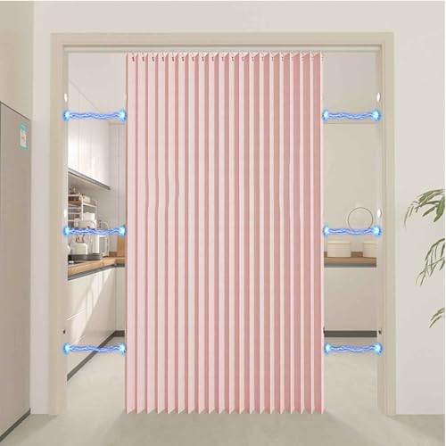 HLTQL Türvorhang Mit Stange Raumteiler Vorhang Gardinen Verdunkelnd Falttüren Innentüren Verdunkelungsvorhänge Schrankvorhang Für Offenen Kleiderschrank(*2,W 240*H 220cm) von HLTQL