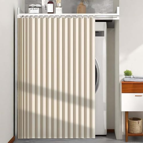 HLTQL Vorhang FüR KüChenschrank KüChenschrank Vorhang Kurz Schrank Vorhang Zum Schieben KüChe Staubdichter Vorhang FüR Regale(#2,100x130cm) von HLTQL