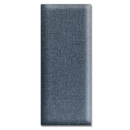 HLTQL Wandkissen Bett、Wandpaneele Polster Selbstklebend、Wandpolster Bett、Bettkopfteil Lendekissen 、Polsterpaneel Wand(#Blue Gray,60x30cm) von HLTQL