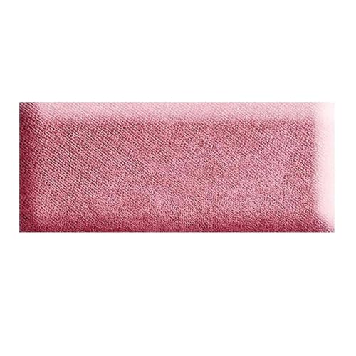 HLTQL Wandkissen Leder Selbstklebend、Gepolsterte Wandpaneele Bett、Polster Kopfteil、Wanddekoration FüR Schlafzimmer, Kinderzimmer, BüRo, Diele(#Deep pink,30x60cm) von HLTQL