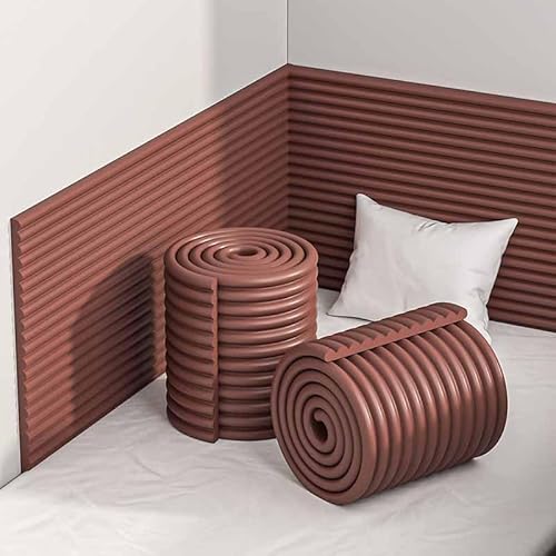 HLTQL Wandpaneele Gepolstert Kinderzimmer Wand 2/4/6/8/10m Wandkissen Selbstklebend Kinderzimmer Wall Panels Paneele Wand Selbstklebend Wandschutz Schlafzimmer Wandschutz Bett Wandpolster(05,8m) von HLTQL