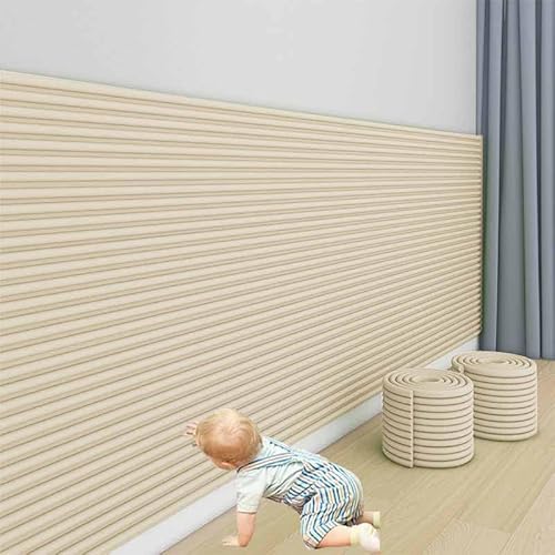 HLTQL Wandpaneele Gepolstert Kinderzimmer Wand 200cm Wandkissen Selbstklebend Kinderzimmer Wall Panels Paneele Wand Selbstklebend Wandschutz Schlafzimmer Wandschutz Bett Wandpolster(01) von HLTQL