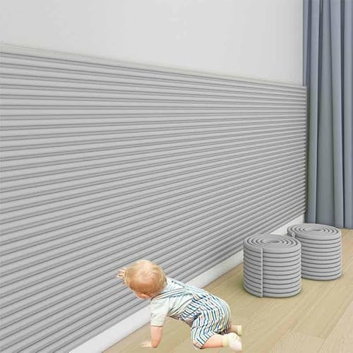 HLTQL Wandpaneele Gepolstert Kinderzimmer Wand 200cm Wandkissen Selbstklebend Kinderzimmer Wall Panels Paneele Wand Selbstklebend Wandschutz Schlafzimmer Wandschutz Bett Wandpolster(08) von HLTQL