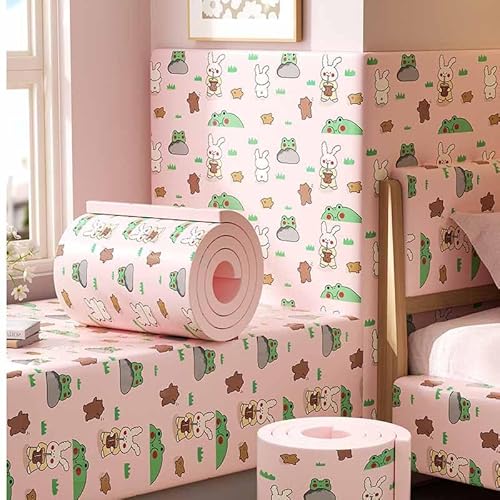 HLTQL Wandpaneele Gepolstert Kinderzimmer Wand 200cm Wandkissen Selbstklebend Kinderzimmer Wall Panels Paneele Wand Selbstklebend Wandschutz Schlafzimmer Wandschutz Bett Wandpolster(15) von HLTQL