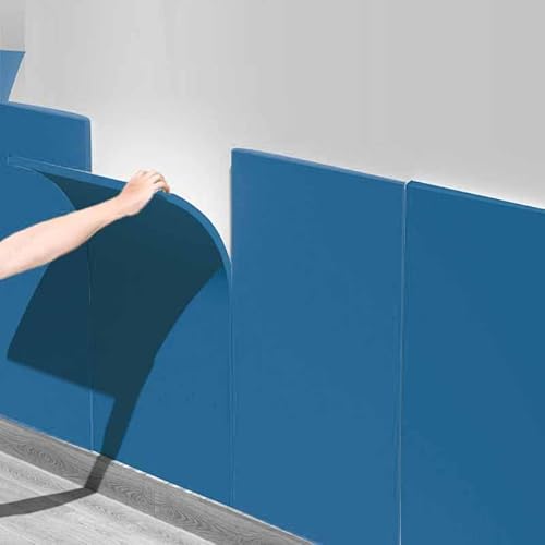HLTQL Wandpaneele Gepolstert Kinderzimmer Wand Wandkissen Selbstklebend Kinderzimmer Wall Panels Paneele Wand Selbstklebend Wandschutz Schlafzimmer Wandschutz Bett Wandpolster(3,1m* 20cm) von HLTQL