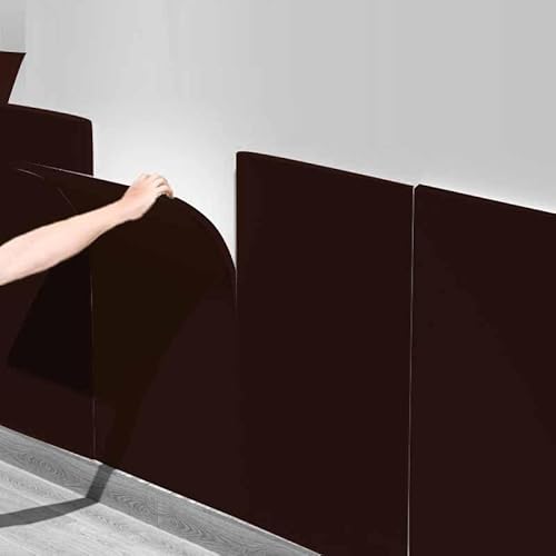 HLTQL Wandpaneele Gepolstert Kinderzimmer Wand Wandkissen Selbstklebend Kinderzimmer Wall Panels Paneele Wand Selbstklebend Wandschutz Schlafzimmer Wandschutz Bett Wandpolster(4,1m* 20cm) von HLTQL