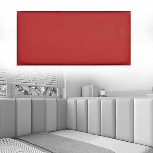 HLTQL Wandpaneele Gepolstert Lederoptik 3D Selbstklebend Kinderzimmer Bett Wandkissen Selbstklebend Polsterpaneel Wand Wall Panels Wandpolster Wandkissen(24,25 * 50cm) von HLTQL