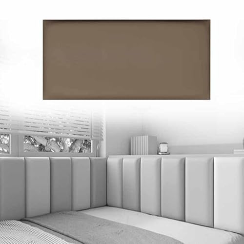 HLTQL Wandpaneele Gepolstert Lederoptik 3D Selbstklebend Kinderzimmer Bett Wandkissen Selbstklebend Polsterpaneel Wand Wall Panels Wandpolster Wandkissen(7,25 * 50cm) von HLTQL