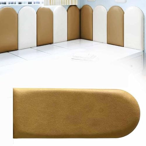 HLTQL Wandpaneele Gepolstert Wandkissen Selbstklebend 3D Selbstklebend Wandaufkleber Paneele Wand,Wandkissen Bett Selbstklebend Leder Polsterpaneel Wandkissen Abnehmbar Schutzplatte(11,30 * 40+3cm) von HLTQL