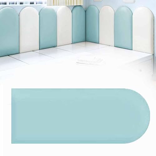 HLTQL Wandpaneele Gepolstert Wandkissen Selbstklebend 3D Selbstklebend Wandaufkleber Paneele Wand,Wandkissen Bett Selbstklebend Leder Polsterpaneel Wandkissen Abnehmbar Schutzplatte(14,20 * 40+3cm) von HLTQL